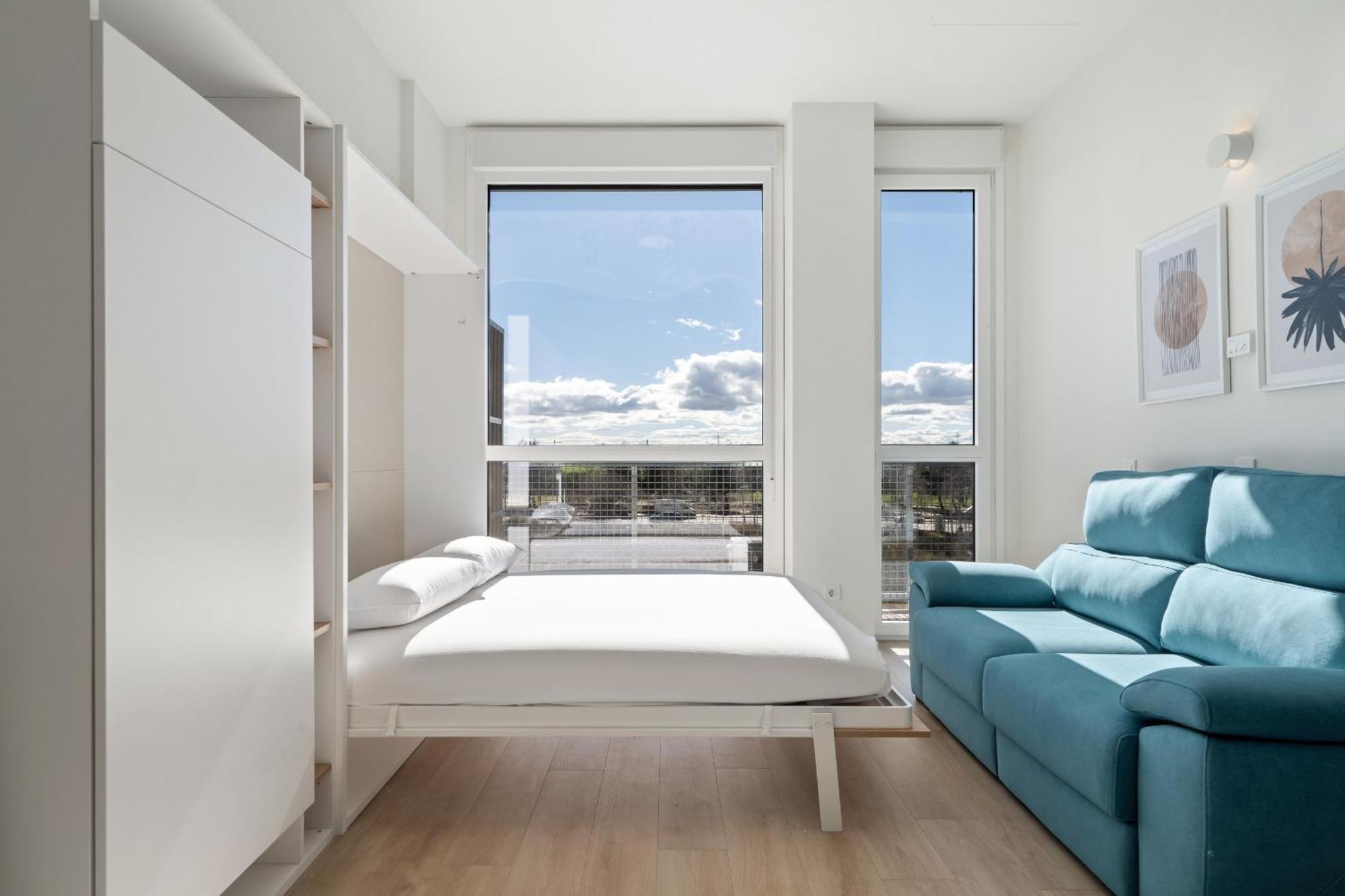 Apartamento Loft Reformado Industrial Con Garaje Alquiler Temporal Madrid Exterior foto